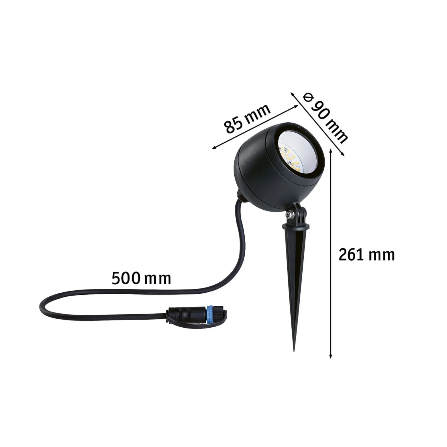 Paulmann Plug & Shine LED-spotti Kikolo, ZigBee, 2200 K