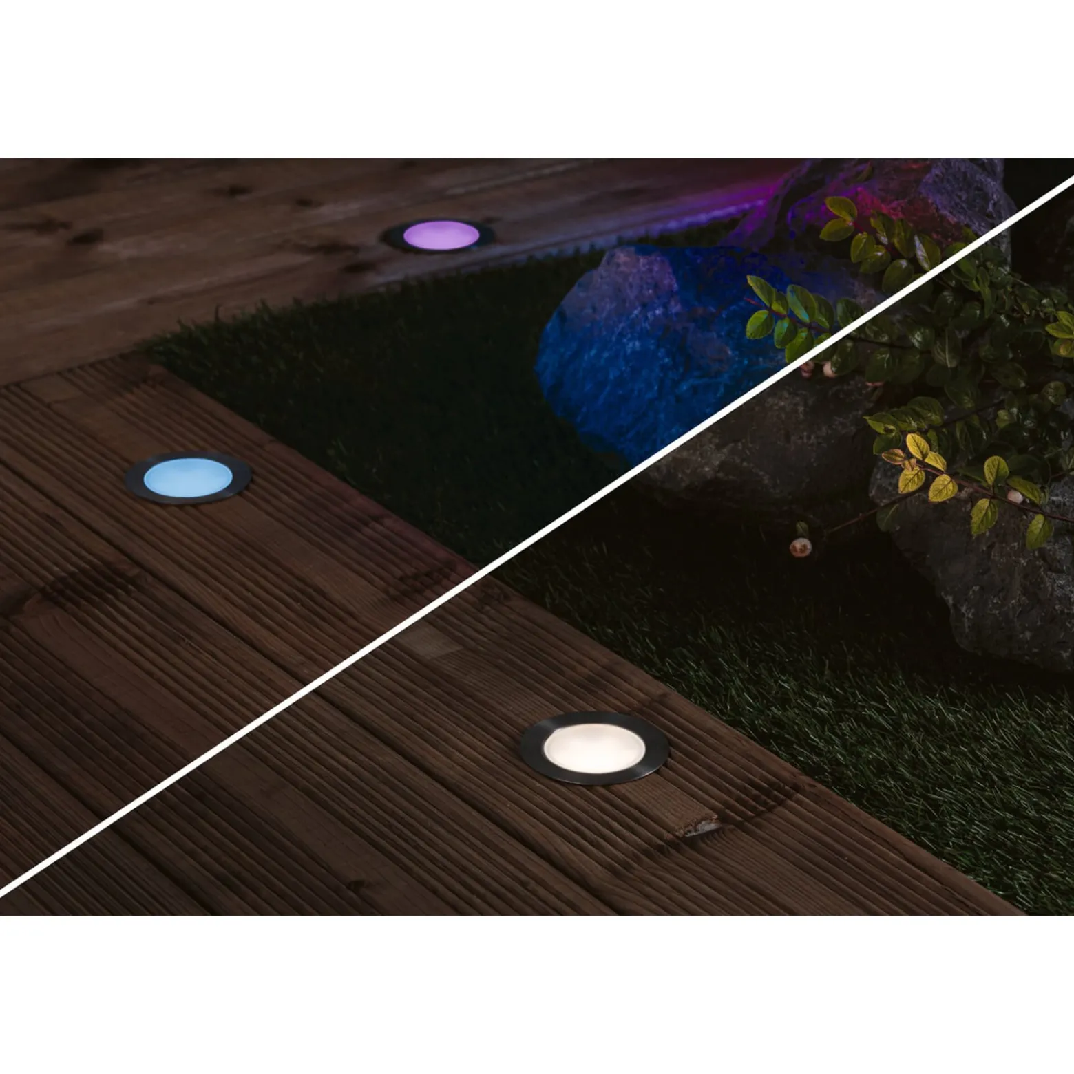 Paulmann Plug & Shine LED upotettu lattiavalaisin Floor RGBW ZigBee
