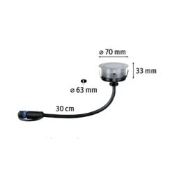 Paulmann Plug & Shine LED upotettu lattiavalaisin Floor RGBW ZigBee