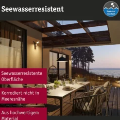 Paulmann Smart-anturiseinävalaisin Alara, RGBW antrasiitti IP44