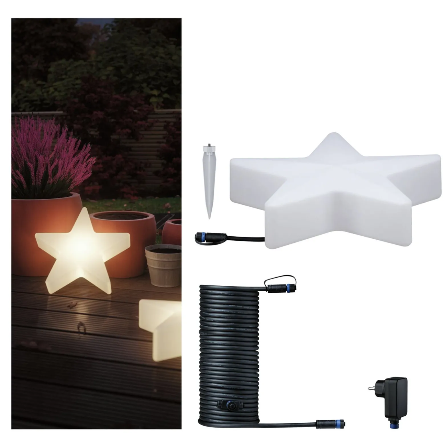 Paulmann Smart LED joulusetti Plug & Shine Star 10m kaapeli
