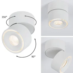 Paulmann Spircle -LED-alasvalo, mattavalkoinen