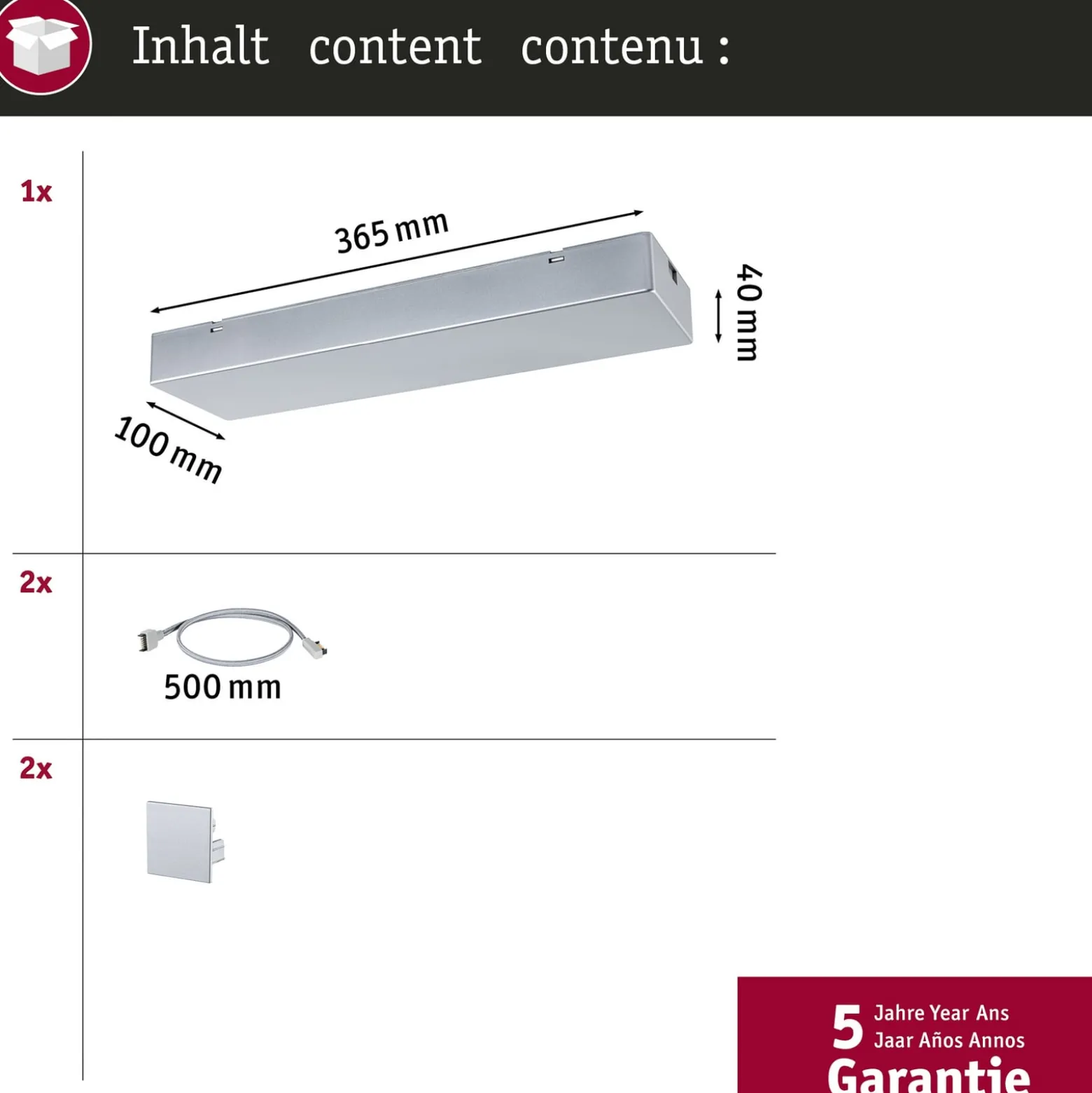 Paulmann syöttölaite Power Box Linion kromi ZigBee 230/24V
