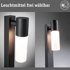 Paulmann Tralia seinävalaisin, antrasiitti Korkeus 65 cm alumiinia IP44 E27