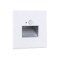 Paulmann upotettava LED-seinävalaisin Edge Quadro, valkoinen 8x8 cm
