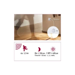 Paulmann upotettava LED-seinävalaisin Edge Quadro, valkoinen 8x8 cm
