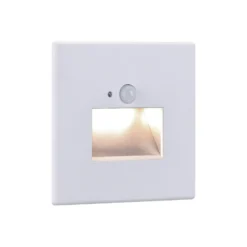 Paulmann upotettava LED-seinävalaisin Edge Quadro, valkoinen 8x8 cm