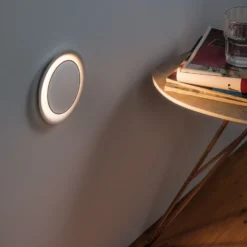 Paulmann upotettava LED-seinävalaisin Neordic Decorativ, valkoinen, pyöreä