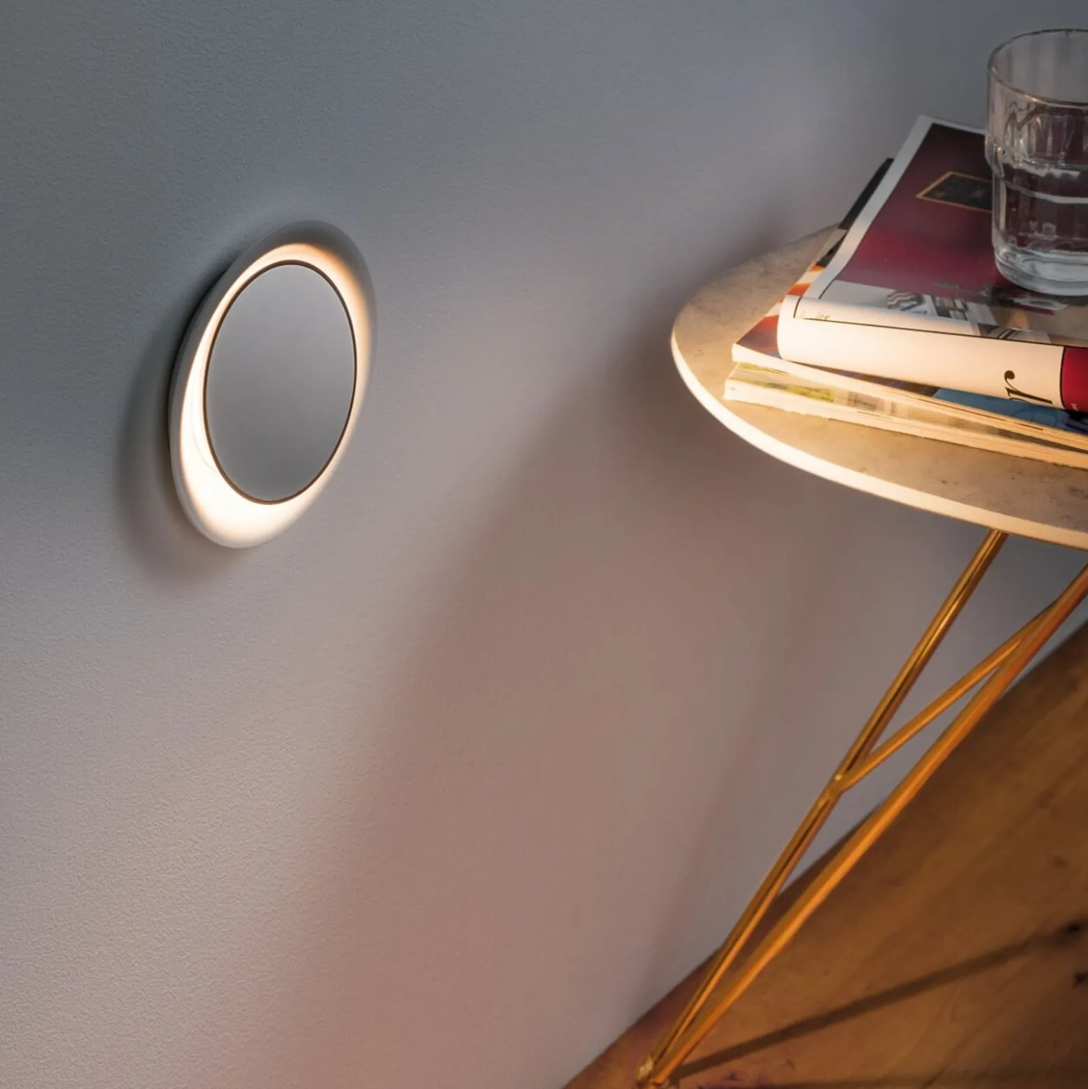 Paulmann upotettava LED-seinävalaisin Neordic Decorativ, valkoinen, pyöreä