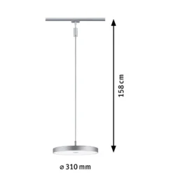 Paulmann URail Hildor-LED-riippuvalo kromi 4 000 K
