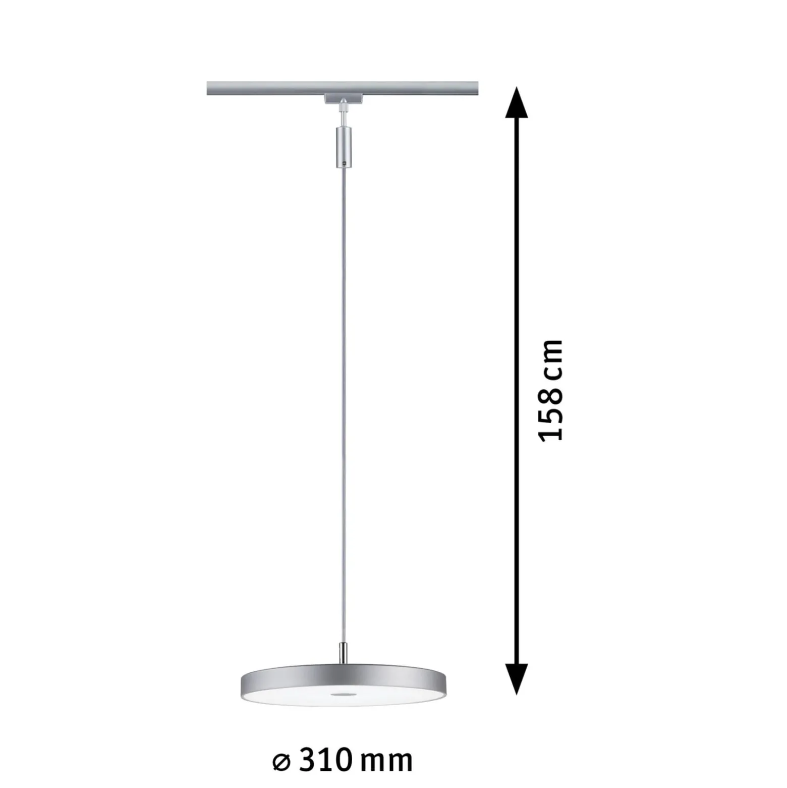 Paulmann URail Hildor-LED-riippuvalo kromi 4 000 K