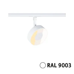 Paulmann URail LED-kohdevalaisin Circle, mattavalkoinen, CCT, himmennettävä