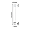 Paulmann URail LED-riippuvalaisin Aldan, signaalivalkoinen, 3 000 K