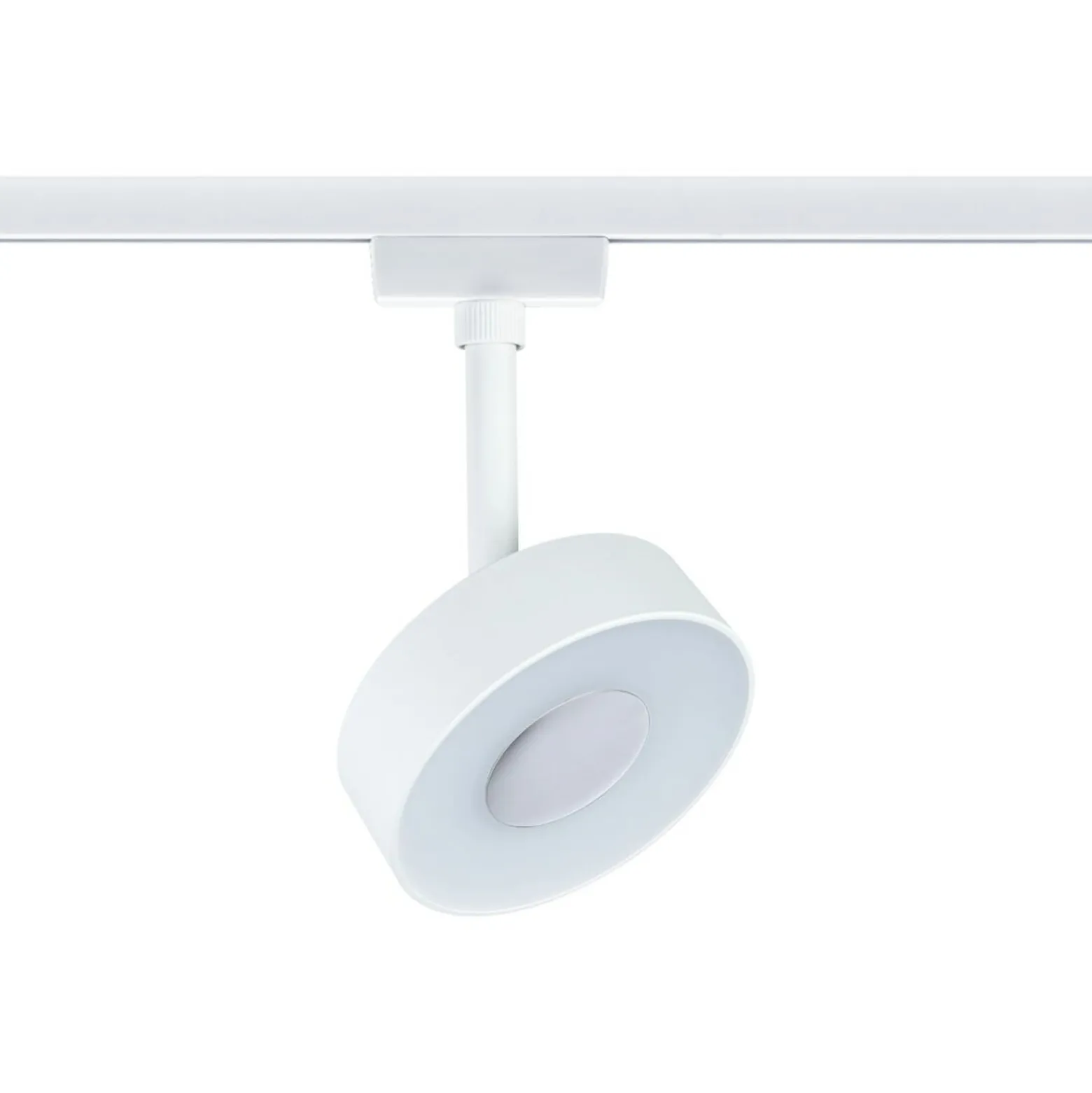 Paulmann URail LED-spotti Circle, himmennettävä, 4 000 K, signaalivalkoinen