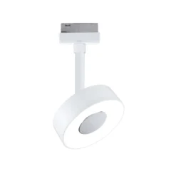 Paulmann URail LED-spotti Circle, himmennettävä, 4 000 K, signaalivalkoinen