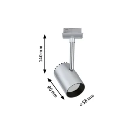Paulmann URail Shine -LED-kohdevalo, kromia