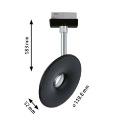Paulmann URail Sphere LED-spotti 4000K musta