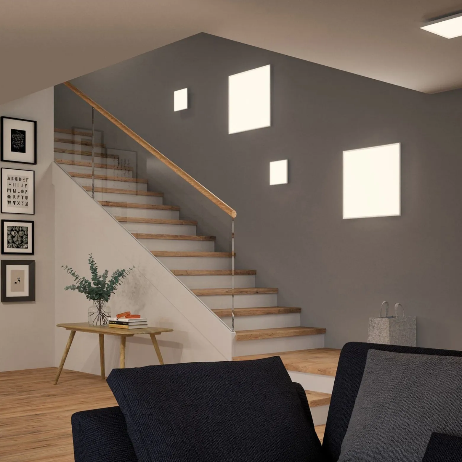 Paulmann Velora-LED-paneeli 3-step-dim 22,5x22,5cm