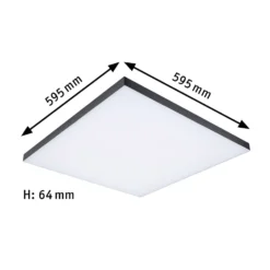 Paulmann Velora Rainbow paneeli 60x60cm musta RGBW