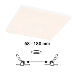 Paulmann Veluna Edge IP44 3000K dimm 20x20cm 20x20cm