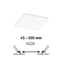 Paulmann Veluna -LED-uppovalo 4 000 K 12,5 x 12,5