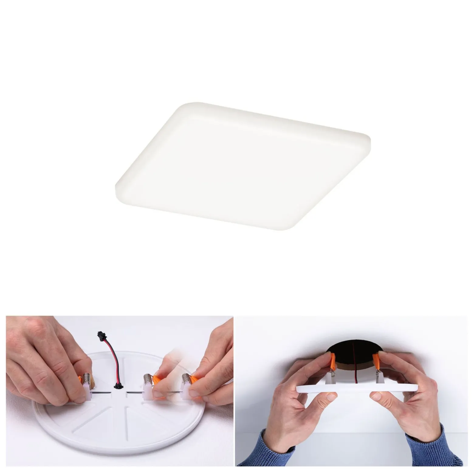 Paulmann Veluna -LED-uppovalo 4 000 K 12,5 x 12,5