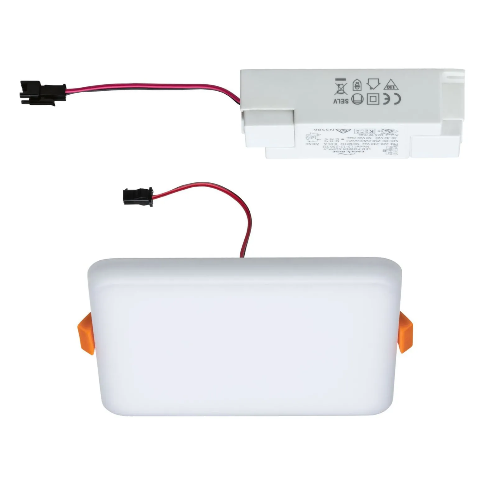 Paulmann Veluna -LED-uppovalo 4 000 K 12,5 x 12,5