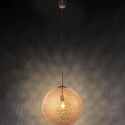 Paul Neuhaus Greta-riippuvalaisin, Ø 40 cm, kullanvärinen, metallia