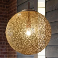 Paul Neuhaus Greta-riippuvalaisin, Ø 40 cm, kullanvärinen, metallia