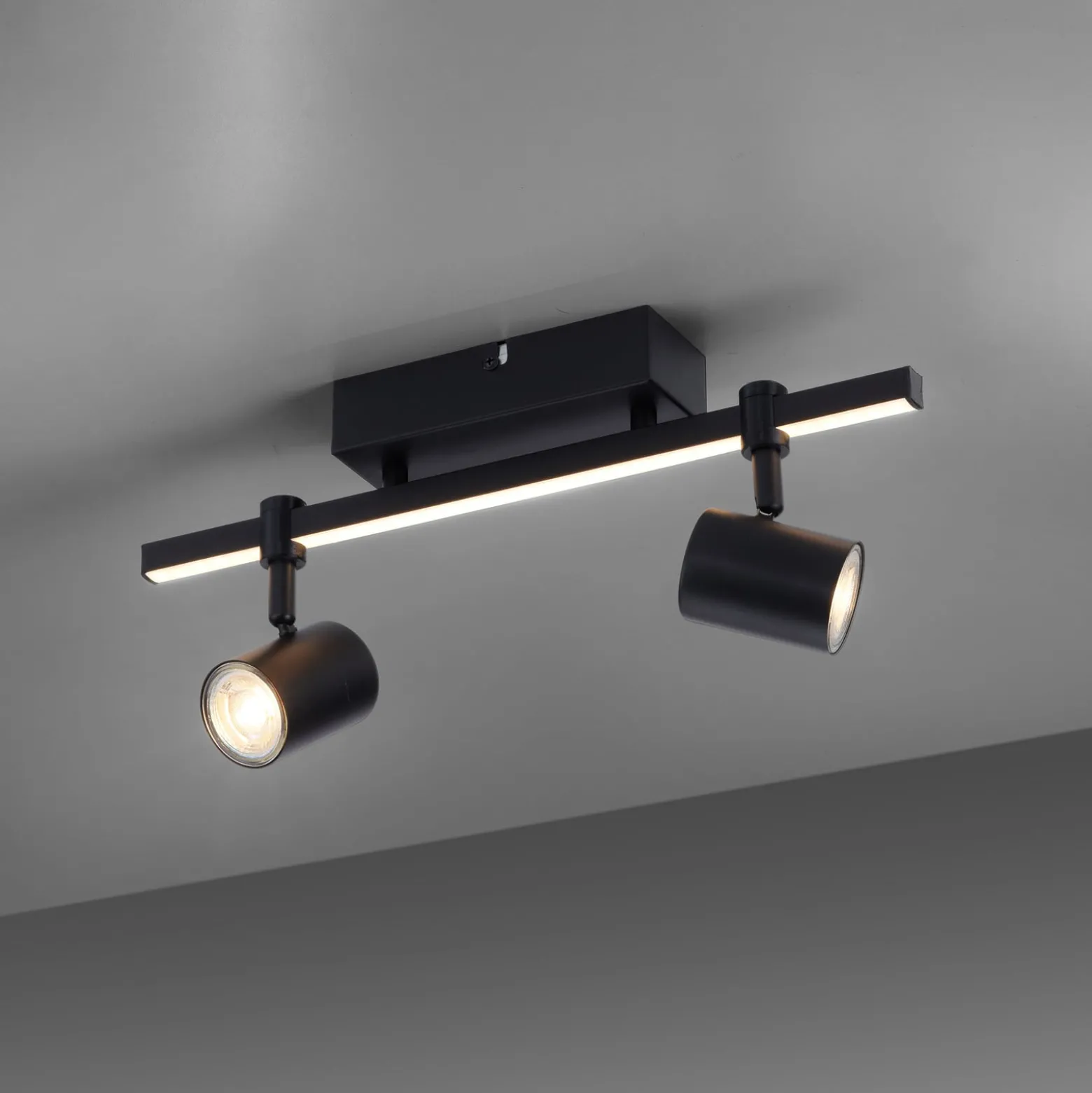 Paul Neuhaus LED-kattovalaisin Barik, 40 cm, säädettävä