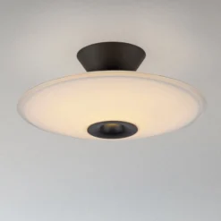 Paul Neuhaus LED-kattovalaisin Elipsa, valkoinen/musta, Ø 35 cm