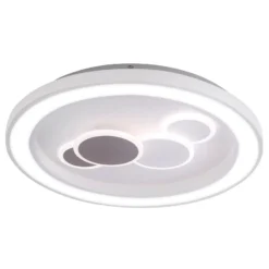 Paul Neuhaus LED-kattovalaisin Eliza, valkoinen, metalli, Ø 60 cm