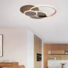 Paul Neuhaus LED-kattovalaisin Palma, puu, CCT, 65cm, himmennettävä
