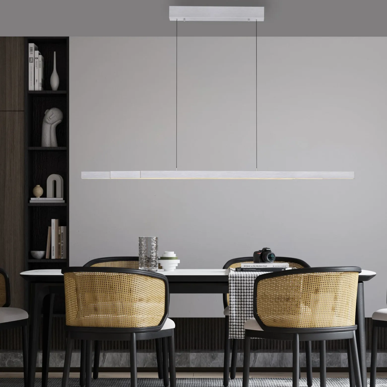 Paul Neuhaus LED-riippuvalaisin Adriana Comfort Lift, alumiini, CCT