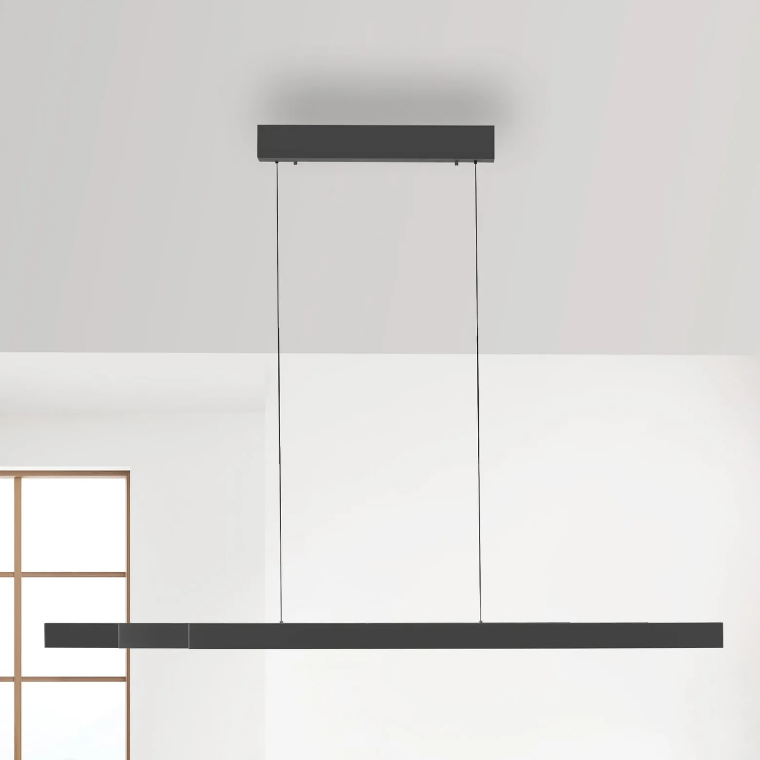 Paul Neuhaus LED-riippuvalaisin Adriana Square, harmaa, ylös/alas