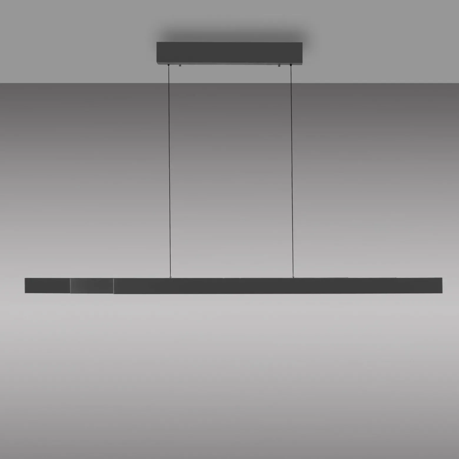 Paul Neuhaus LED-riippuvalaisin Adriana Square, harmaa, ylös/alas