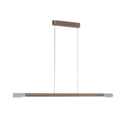 Paul Neuhaus LED-riippuvalaisin Hoop, ruskea, 128 cm, himmennettävä