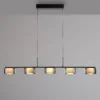 Paul Neuhaus LED-riippuvalaisin Rika, 119 cm, lasi, himmennettävä