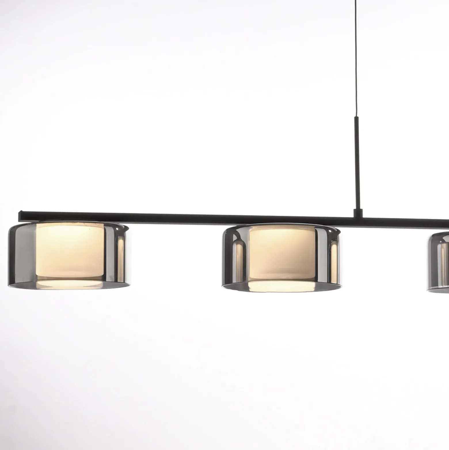 Paul Neuhaus LED-riippuvalaisin Rika, 119 cm, lasi, himmennettävä