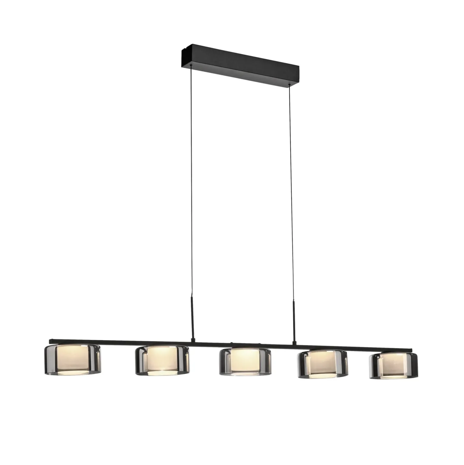 Paul Neuhaus LED-riippuvalaisin Rika, 119 cm, lasi, himmennettävä