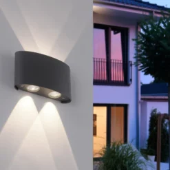 Paul Neuhaus LED-ulkoseinävalaisin Carlo, 13 cm, musta