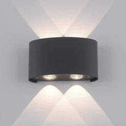 Paul Neuhaus LED-ulkoseinävalaisin Carlo, 13 cm, musta