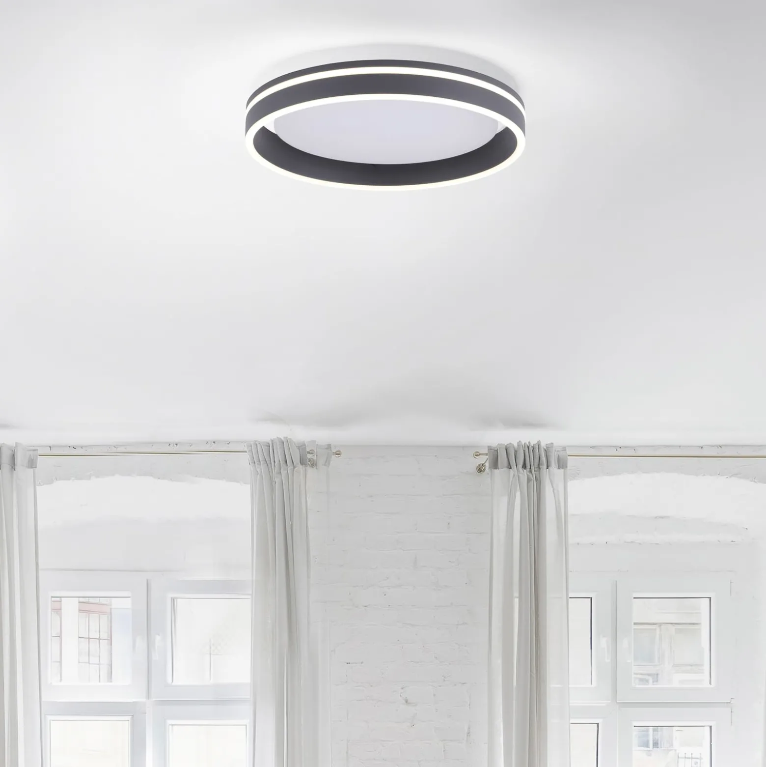 Paul Neuhaus Q-VITO LED kattovalaisin 40cm antrasiitti