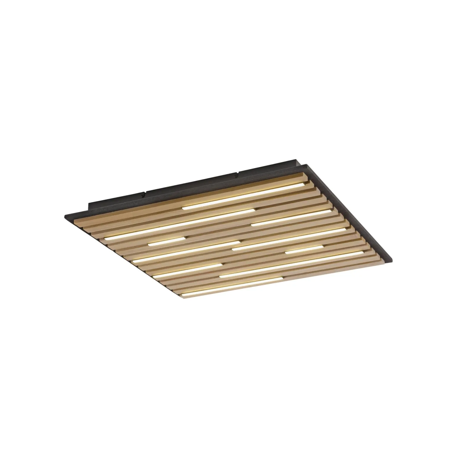 Paul Neuhaus Smart LED kattovalaisin Q-Acoustic puu 62 x 62 cm 62 x 62 cm