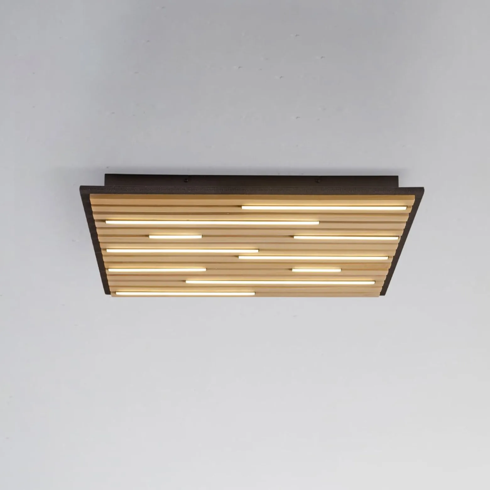Paul Neuhaus Smart LED kattovalaisin Q-Acoustic puu 62 x 62 cm 62 x 62 cm