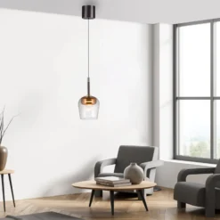 Paul Neuhaus Smart LED-ripustusvalaisin Q-Kon kuparin värinen Ø 21 cm