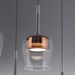 Paul Neuhaus Smart LED-ripustusvalaisin Q-Kon kuparin värinen Ø 21 cm