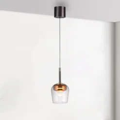 Paul Neuhaus Smart LED-ripustusvalaisin Q-Kon kuparin värinen Ø 21 cm