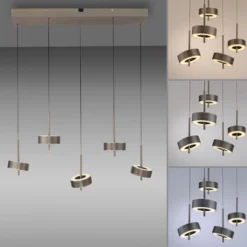 Paul Neuhaus Smart LED-ripustusvalaisin Q-Rotate tummanruskea 5-valoisena