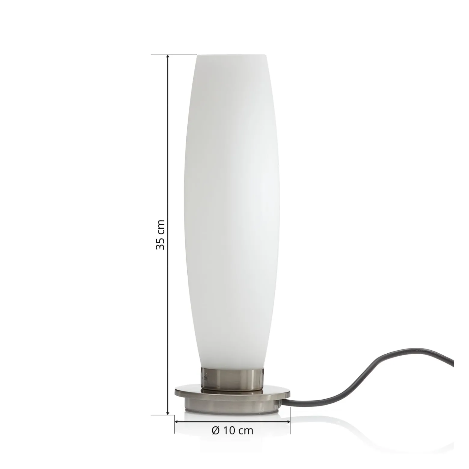 Paul Neuhaus Tyra pöytävalaisin, lasi, Ø 10 cm, himmennettävä, G9